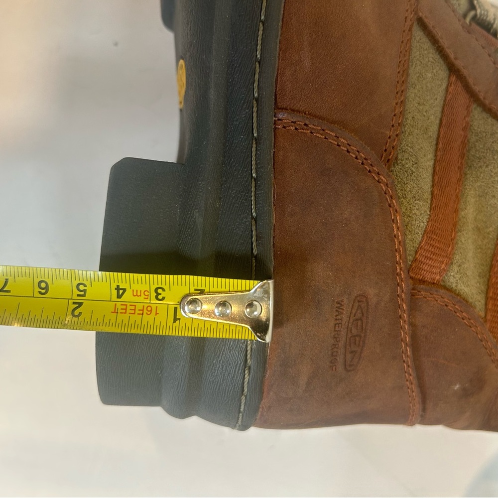 KEEN WapatoTall Waterproof Lace up insulated Brown Suede Boots Women Sz.8.5 NWOT - Picture 7 of 10